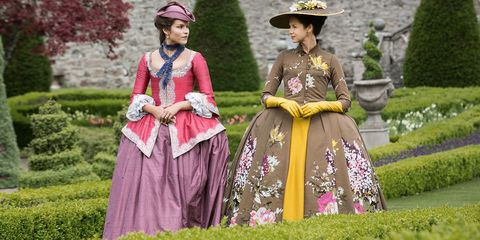 Victorian fashion, Botany, Dress, Spring, Tradition, Outerwear, Costume design, Flower, Costume, Plant, 