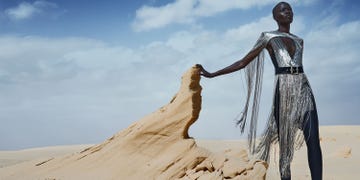 Dress, Fashion, Tree, Photography, Landscape, Adaptation, Gown, Sand, Wood, Cloud, 