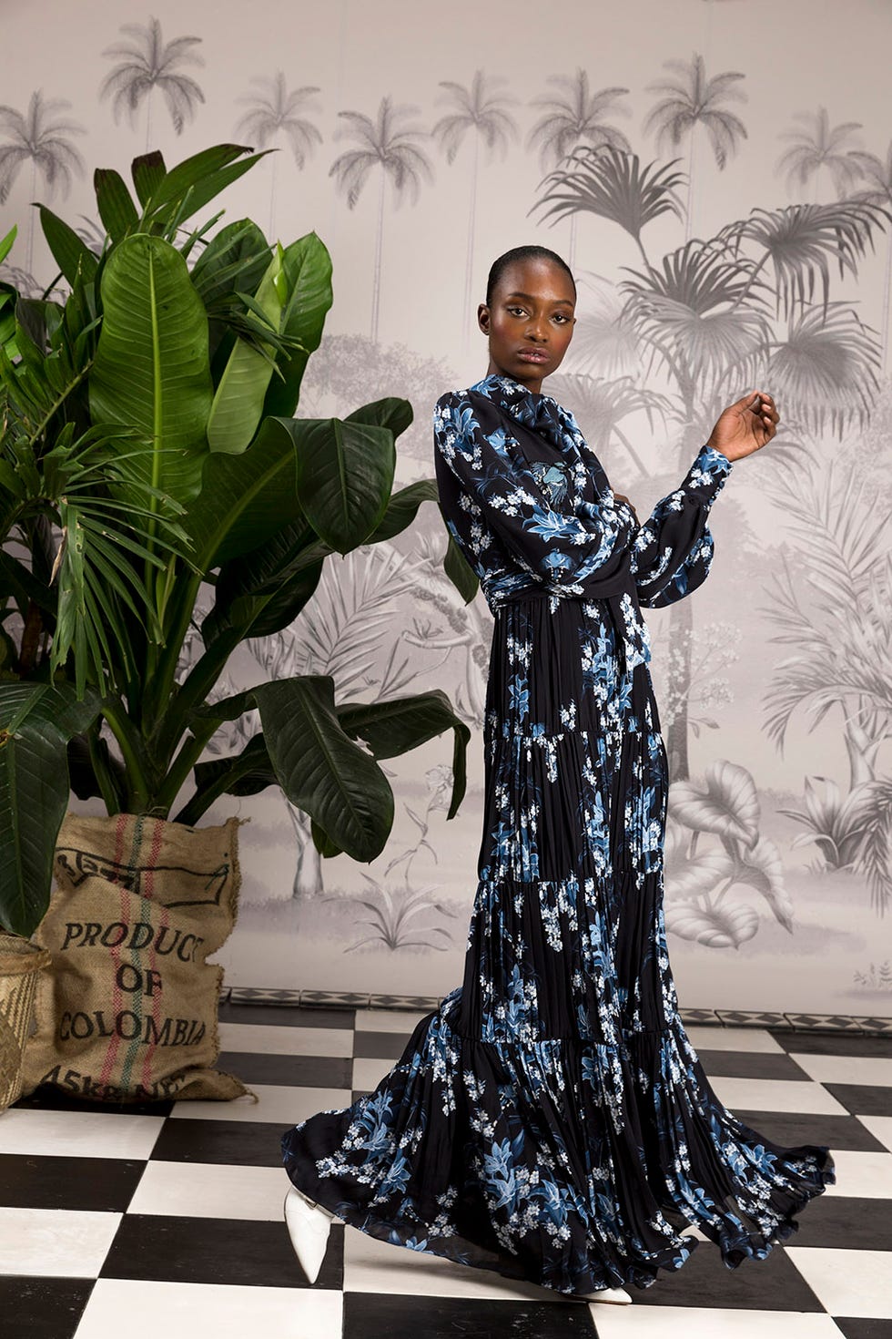 Fashion, Botany, Dress, Outerwear, Tree, Plant, Photography, Fashion design, Formal wear, Houseplant, 