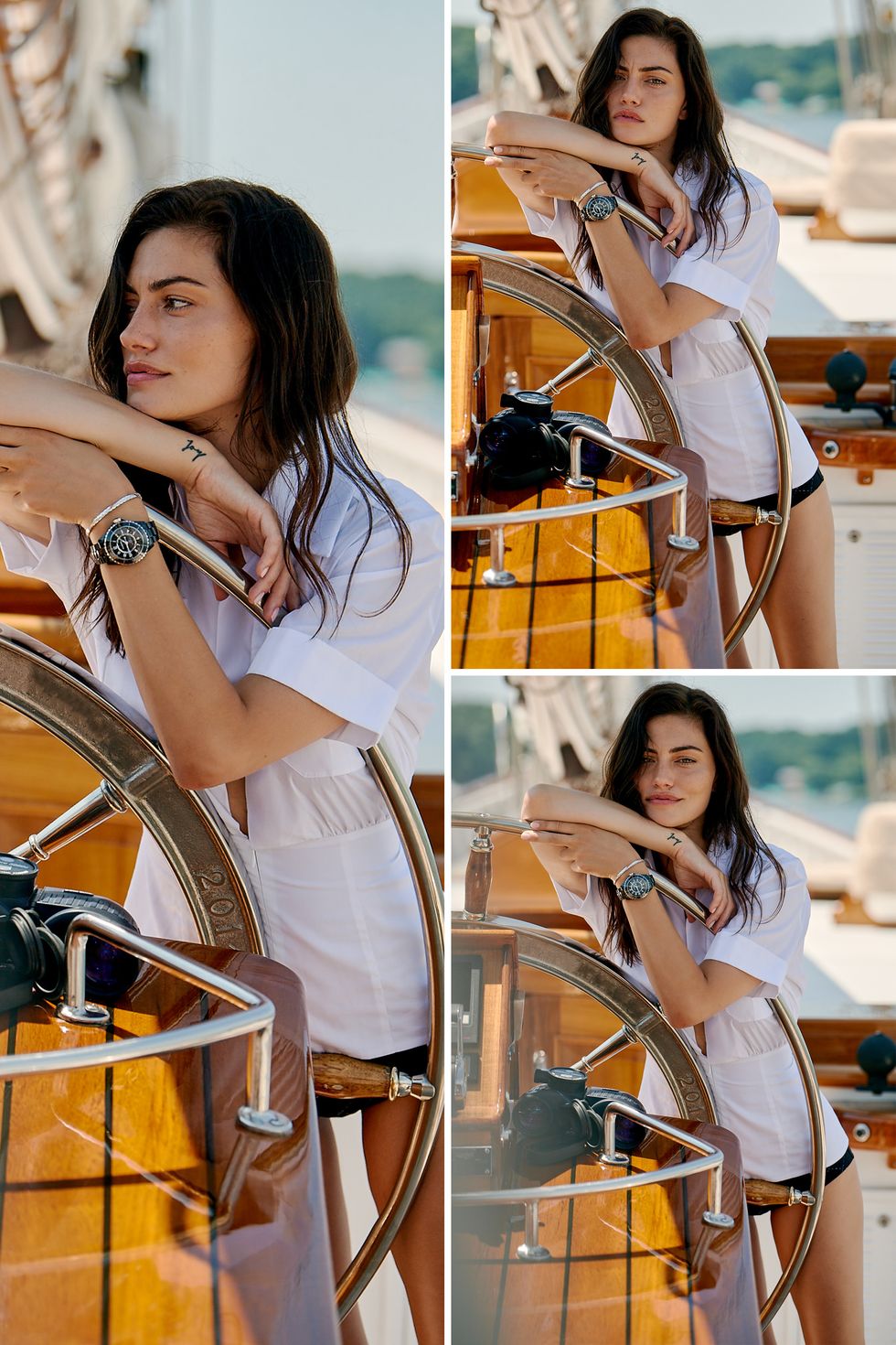 Phoebe Tonkin in Naples for Chanel