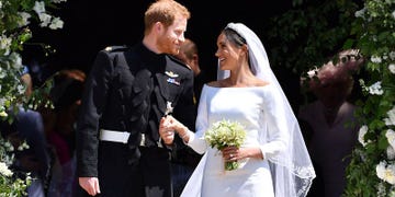 Wedding dress, Photograph, Ceremony, Facial expression, Marriage, Bride, Wedding, Event, Bridal clothing, Veil, 