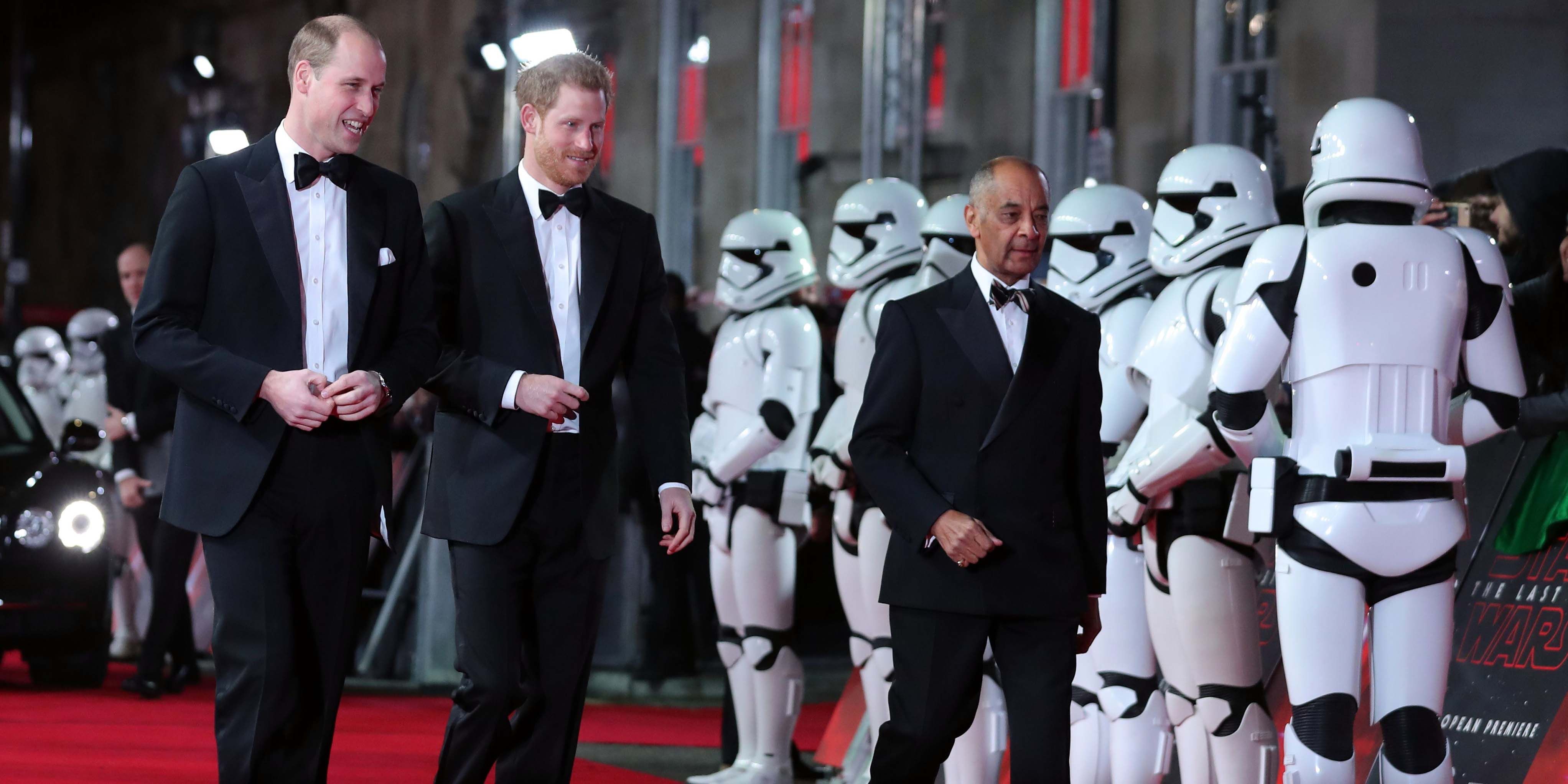 Star Wars: Os Últimos Jedi  Participação de William e Harry foi cortada em  função da altura dos príncipes