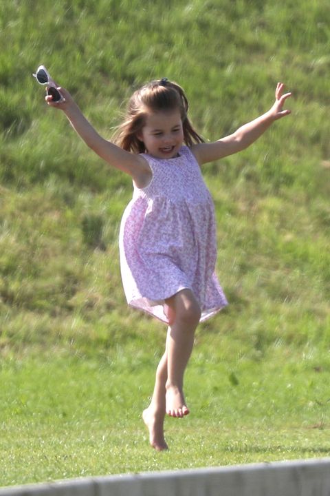 People in nature, Lavender, Grass, Fun, Summer, Meadow, Happy, Barefoot, Child, Dress, 