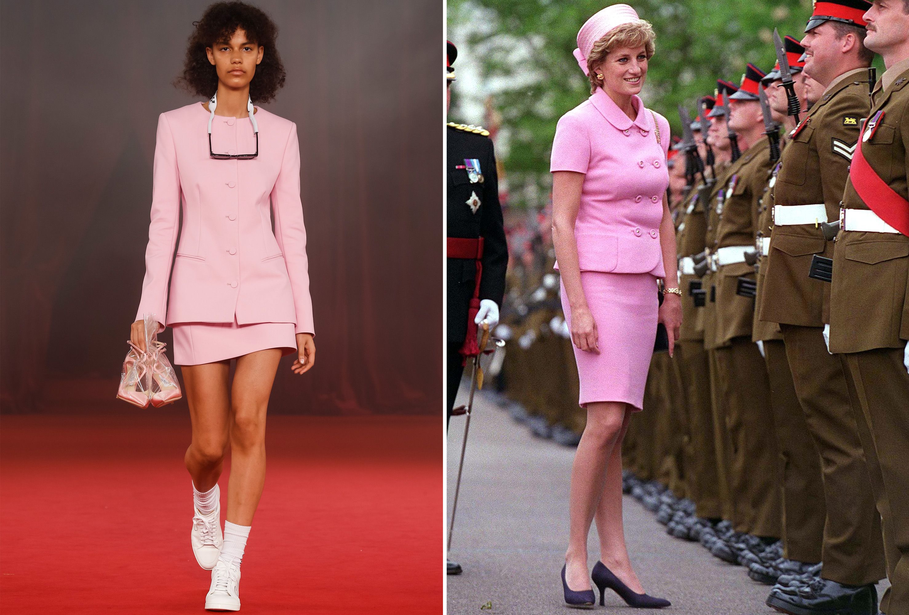 Princess Diana inspires Off-White look in Paris, Paris fashion week