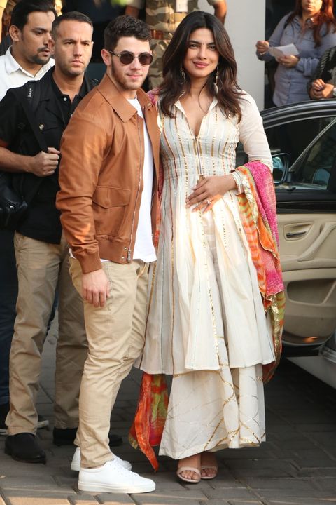 Priyanka Chopra and Nick Jonas are all smiles at the Mumbai Airport to depart for Jodhpur