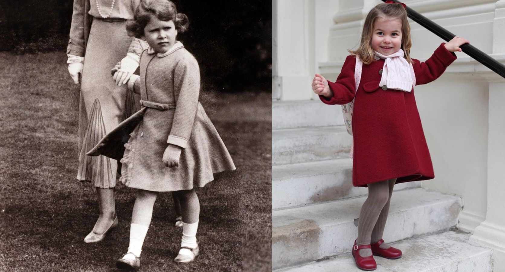 Princess Charlotte Looks Like the Queen in School Photo Princess Charlotte and Queen Elizabeth II Look Alike