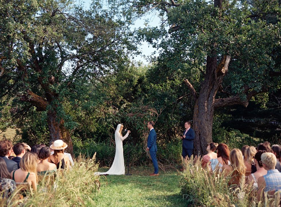 Photograph, Tree, Ceremony, Botany, Event, Landscape, Wedding, Backyard, Ranch, Grass, 