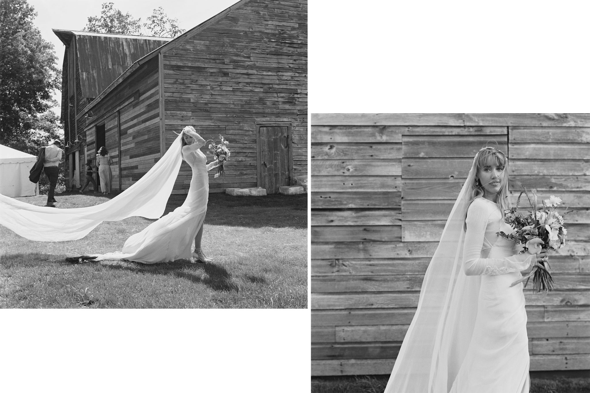 Photograph, Dress, Wedding dress, Gown, Clothing, Bride, Bridal clothing, Bridal accessory, Bridal veil, Veil, 
