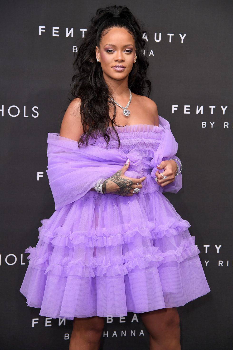 Rihanna Purple Princess Dress - Rihanna Princess Dress at London