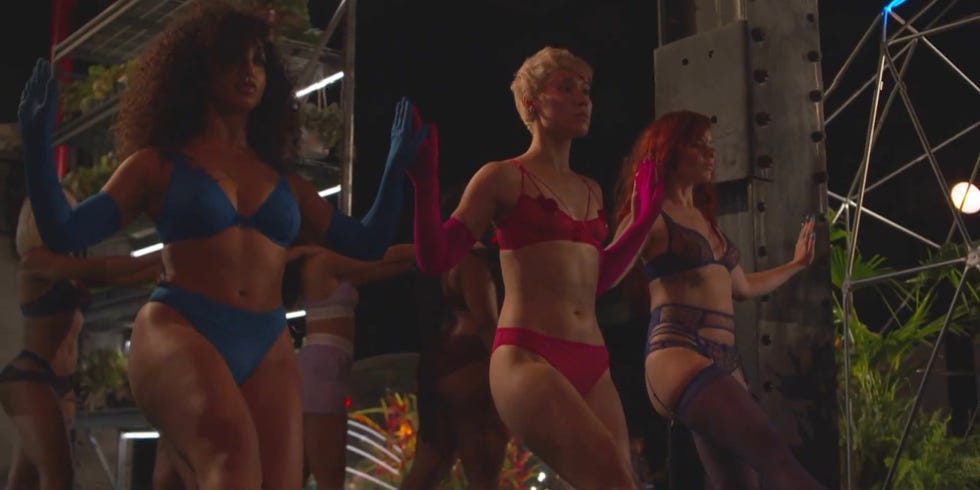 Bikini, Lingerie, Clothing, Undergarment, Swimwear, Model, Competition event, Muscle, Go-go dancing, Fun, 