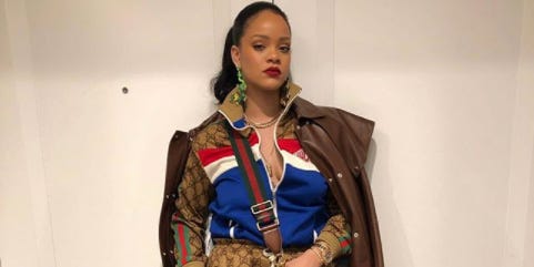 Rihanna Style Guide on Instagram: the queen of jersey dresses looking  amazing in LA ❤️‍🔥 photographed by Backgrid USA, she wore: •  @JEANPAULGAULTIER vintage basketball jersey dress (from @archivevintage) •  @NFL custo