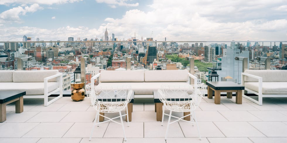 Roof, Property, Urban area, Furniture, Table, Real estate, Room, Human settlement, City, Building, 