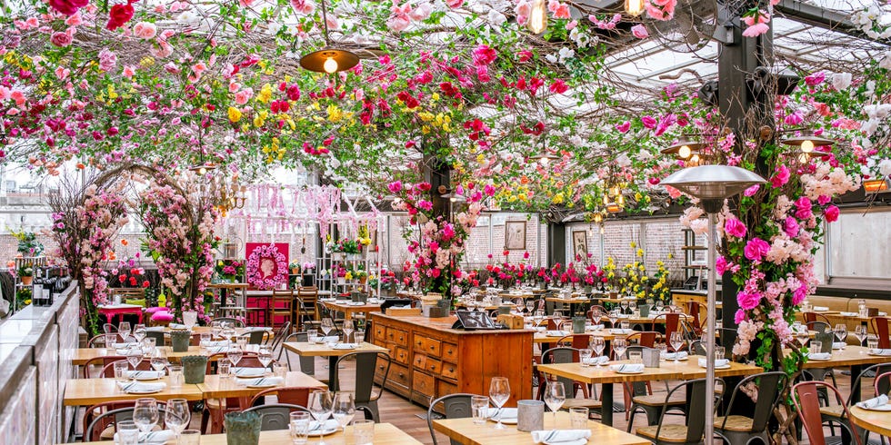 Pink, Decoration, Flower, Spring, Tree, Plant, Building, Floristry, Centrepiece, Floral design, 
