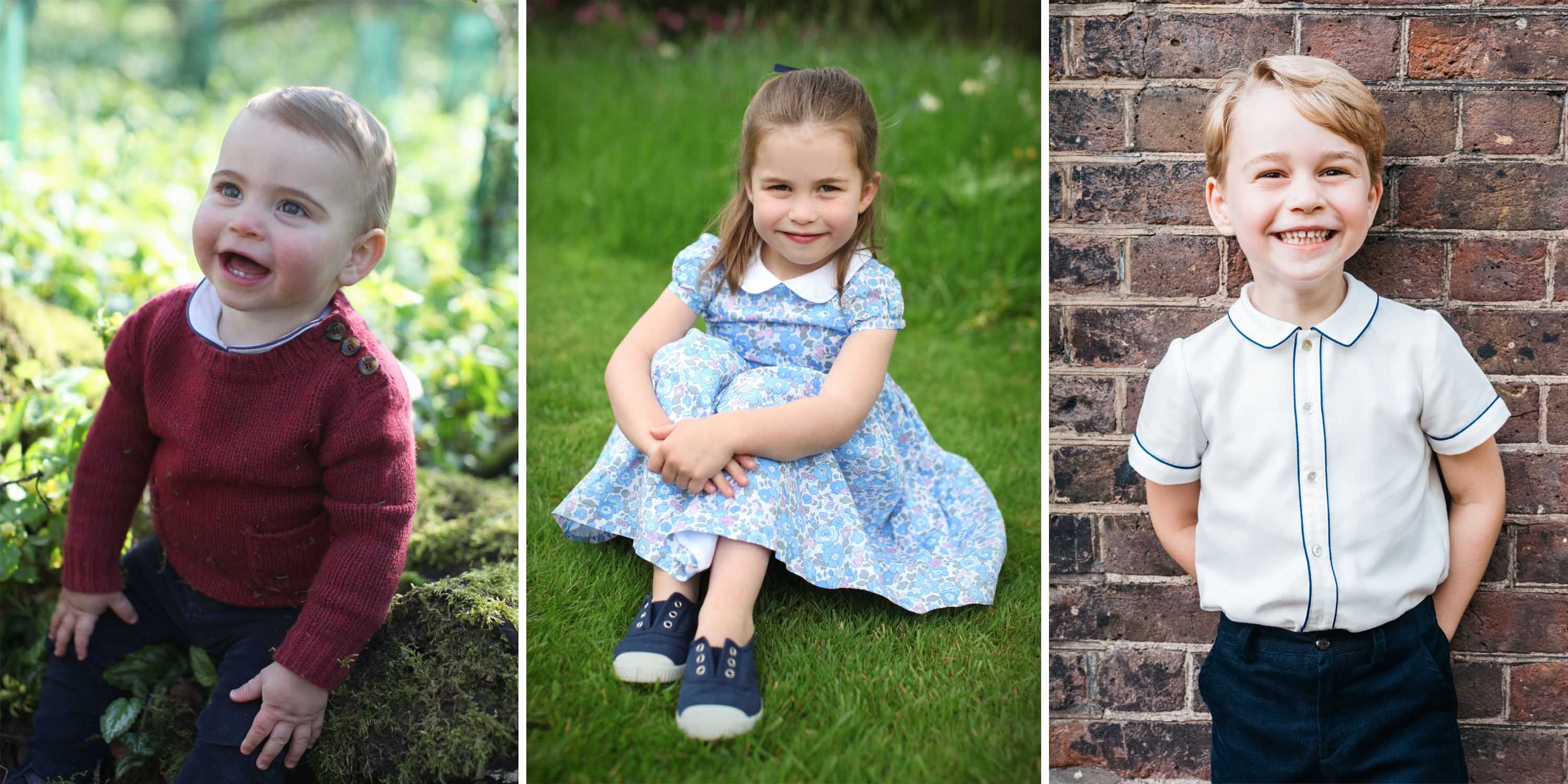 Comparing Princess Charlotte's Fourth Birthday Portraits to Prince George and Prince Louis