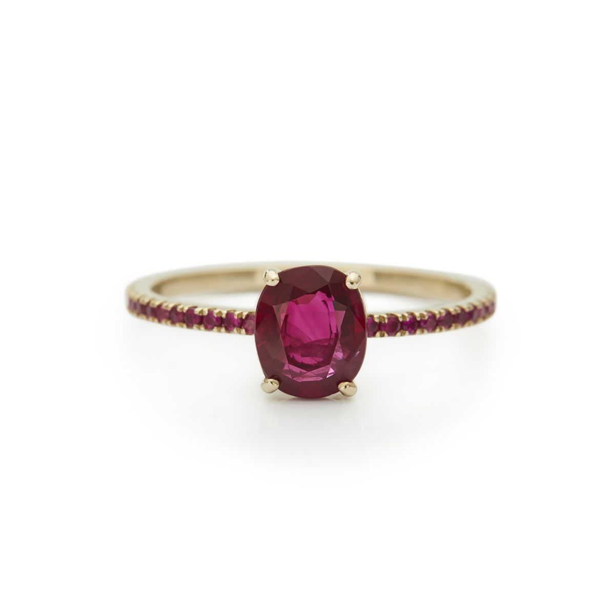 Engagement Rings, Rings • 9k Yellow Gold Ruby Ring • DesignYard