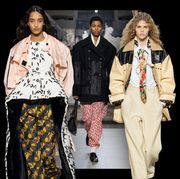 three looks from louis vuitton fall 2022