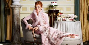Fashion, Room, Furniture, Sitting, Classic, Photography, Dress, Leg, Textile, Gown, 