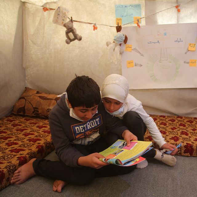 salam, 10, and rami, 13 are siblings from easter ghouta in syria they fled to idlib in north west syria when shelling hit their community in april 2018 the children and their mother have been reading a lot about the coronavirus and say the camp is not equipped to deal with an outbreak