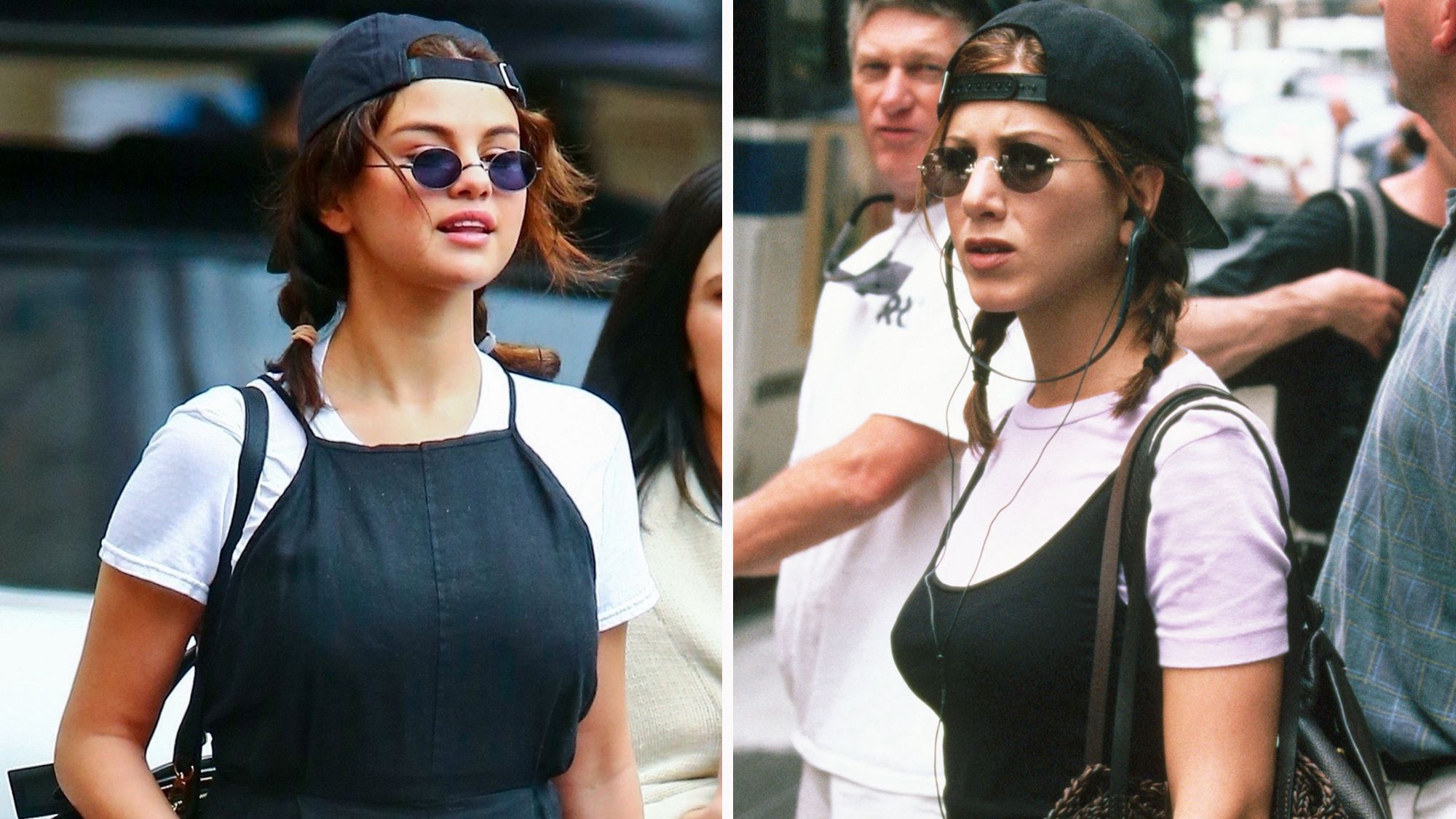 Selena Gomez: White Leather Jacket And Black Shoulder Bag - Iconic