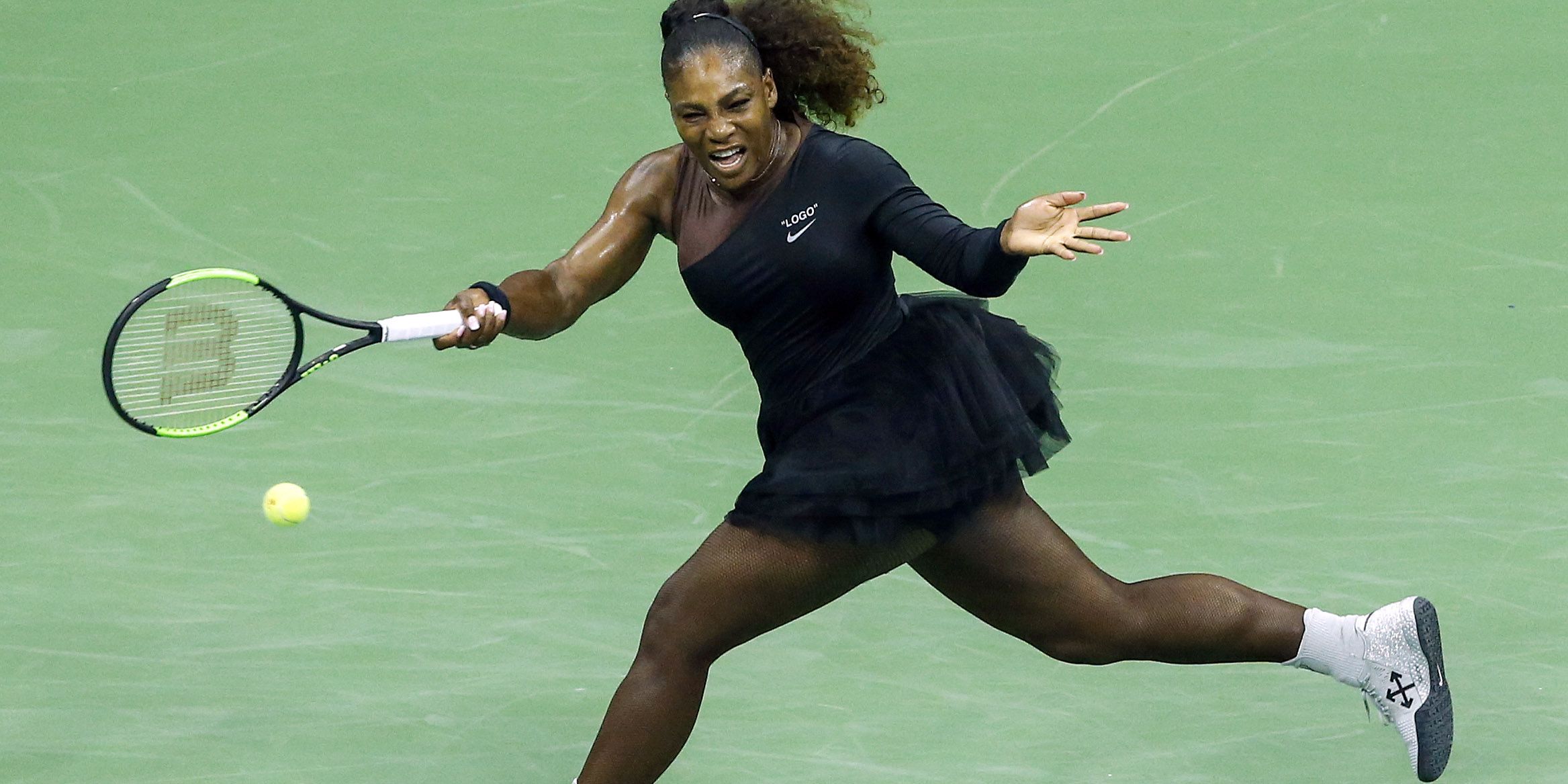 etc. operación Guijarro Serena Williams Won Her US Open Match in an Off-White x Nike Tutu