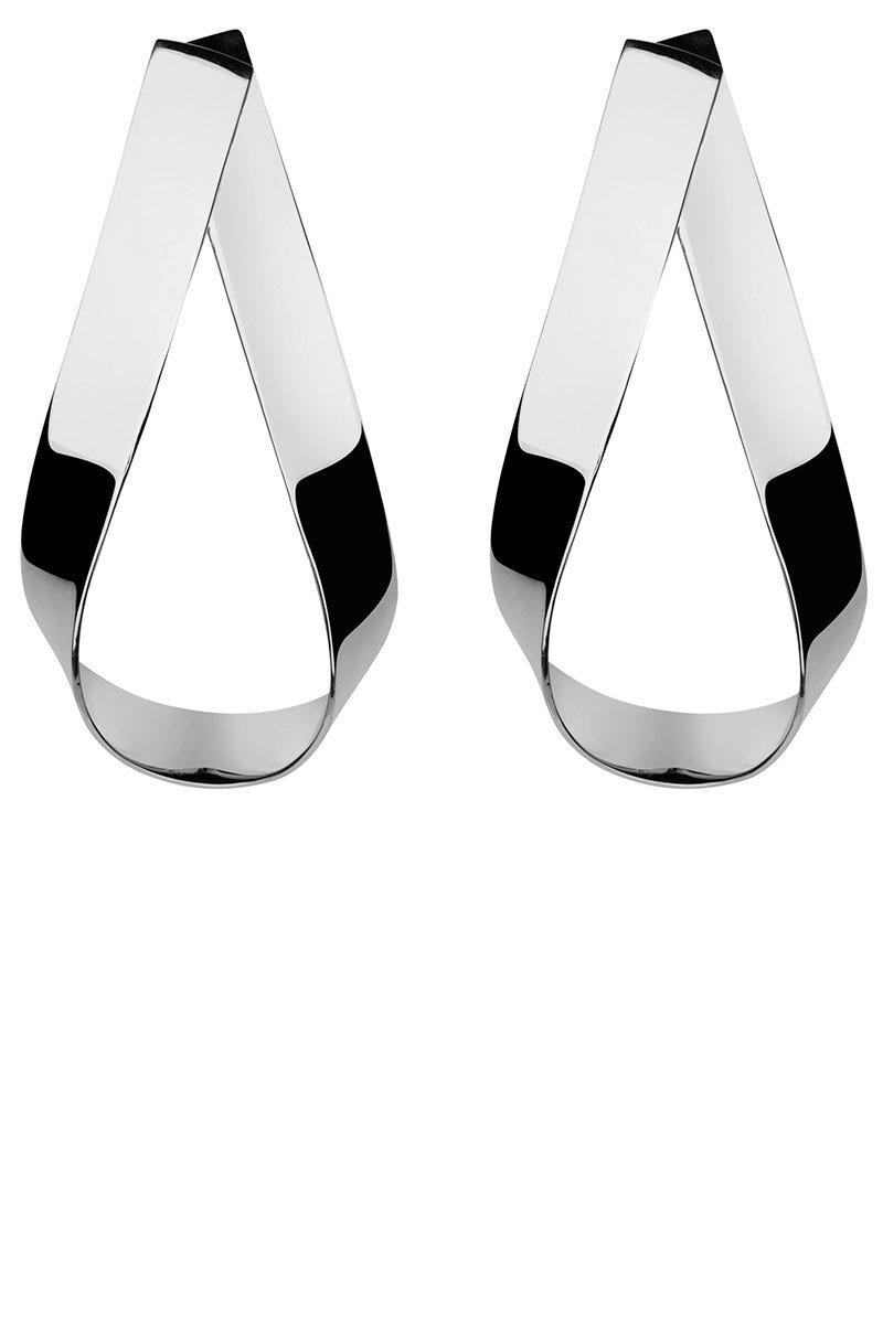 Product, White, Earrings, Metal, Silver, Steel, Natural material, Mineral, Body jewelry, Gemstone, 
