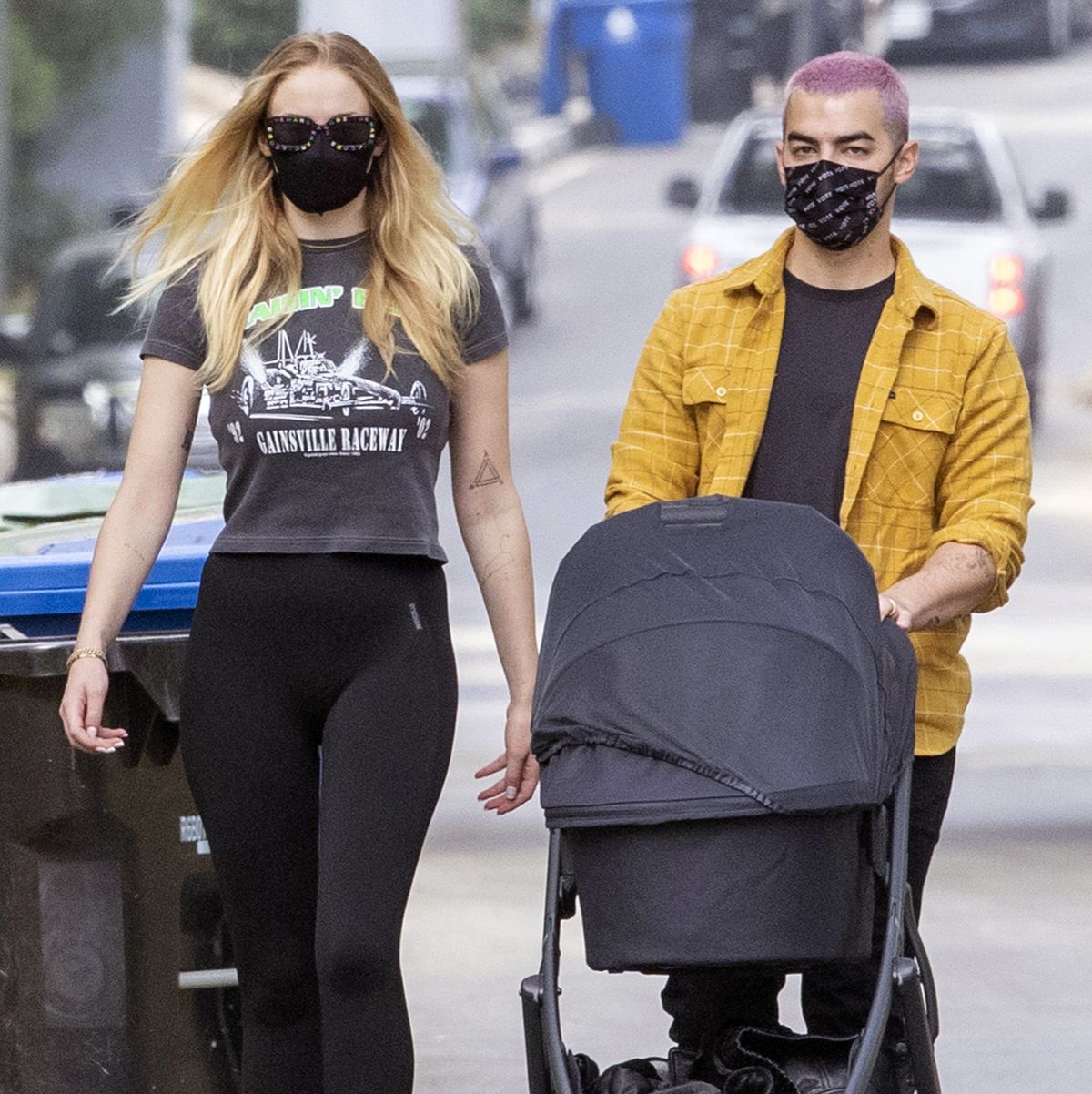 Sophie Turner, Joe Jonas, and Daughter Willa Step Out for a Walk