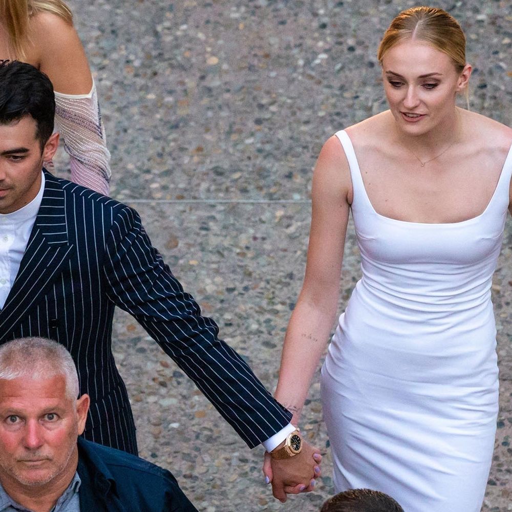 Sophie Turner Wears Stunning White Dress to Wedding Pre-Party With Joe  Jonas