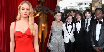 Red carpet, Carpet, Red, Formal wear, Dress, Event, Fashion, Flooring, Hairstyle, Premiere, 