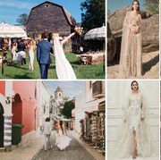 Wedding dress, Gown, Dress, Clothing, Photograph, Bride, Bridal clothing, Fashion, Veil, Outerwear, 