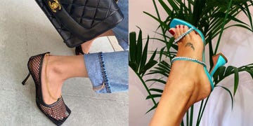 Footwear, Blue, Ankle, Shoe, Leg, Sandal, Turquoise, Joint, Fashion, Street fashion, 