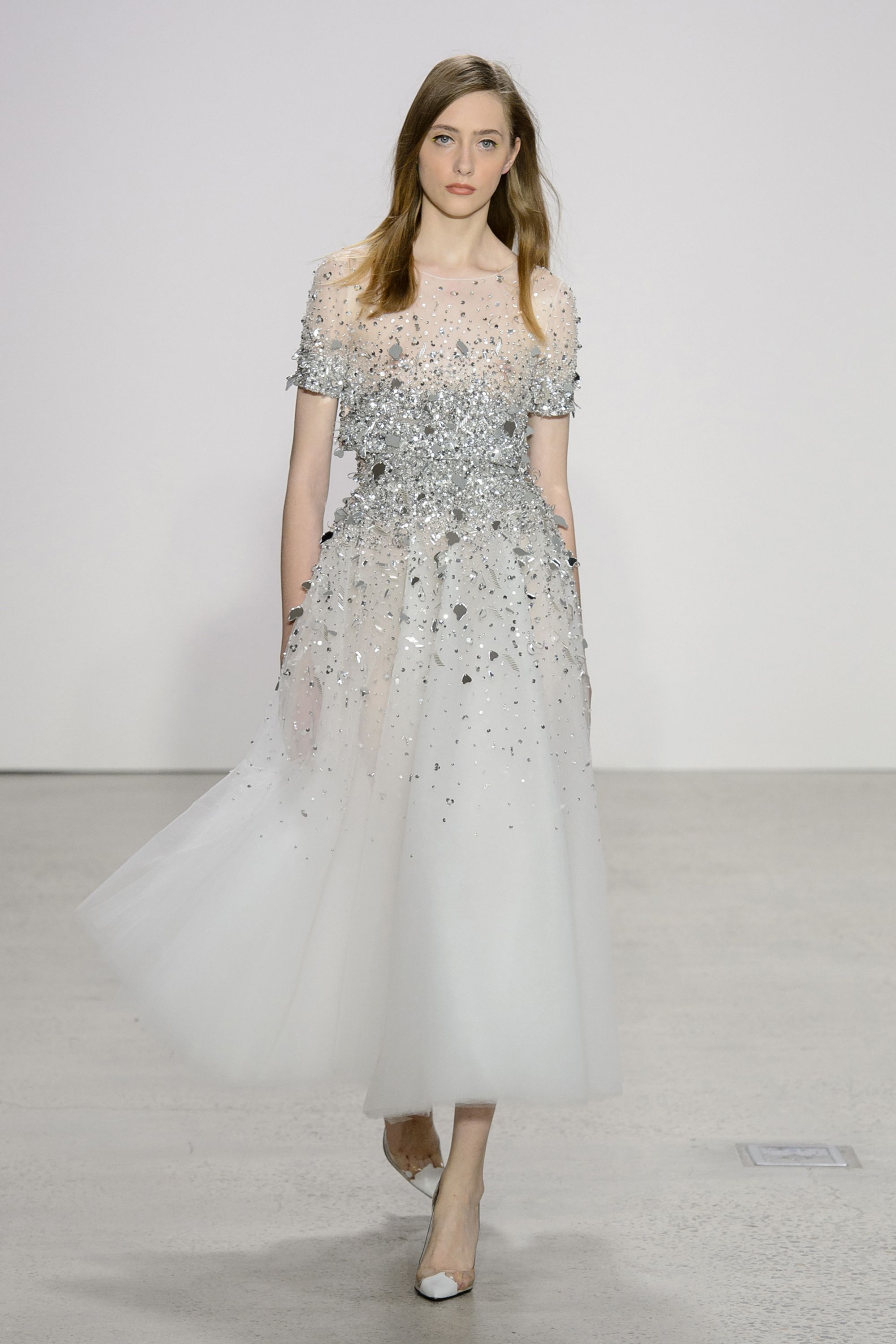 Oscar de la 2024 renta sequin dress