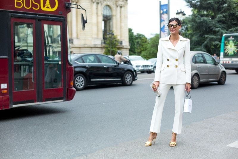 All White Fashion Inspiration - White on White Street Style