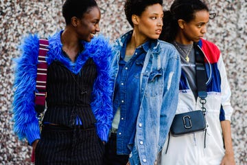models at london fashion week
