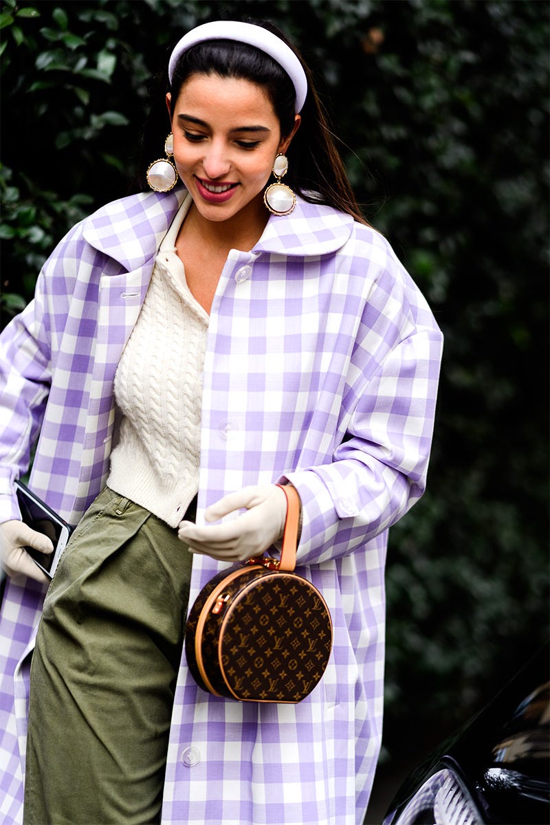 Clothing, Outerwear, Plaid, Pattern, Fashion, Tartan, Design, Headgear, Street fashion, Blazer, 