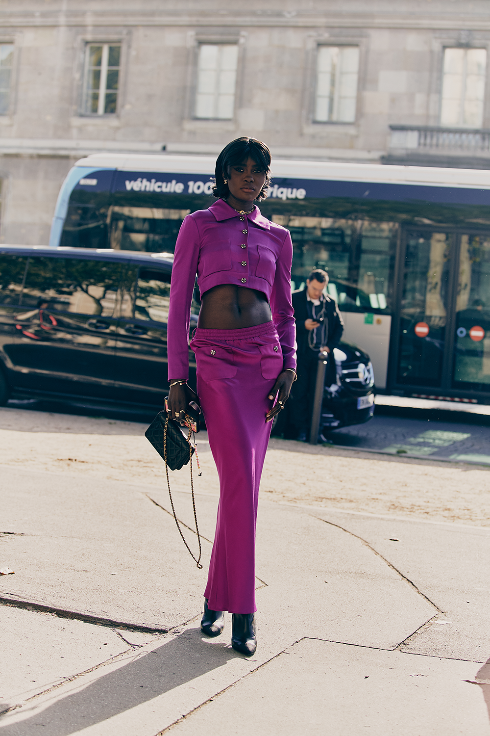 Purple Rain at Paris Fashion Week SS22 Street Style – A STYLISH STORY