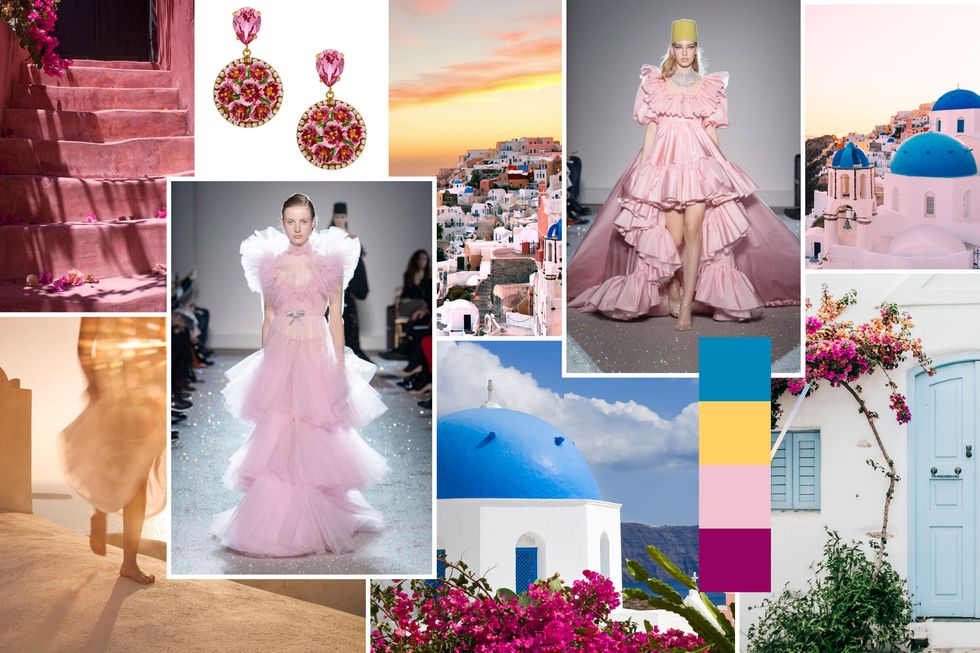 Pink, Dress, Photograph, Gown, Clothing, Purple, Peach, Wedding dress, Fashion, Formal wear, 