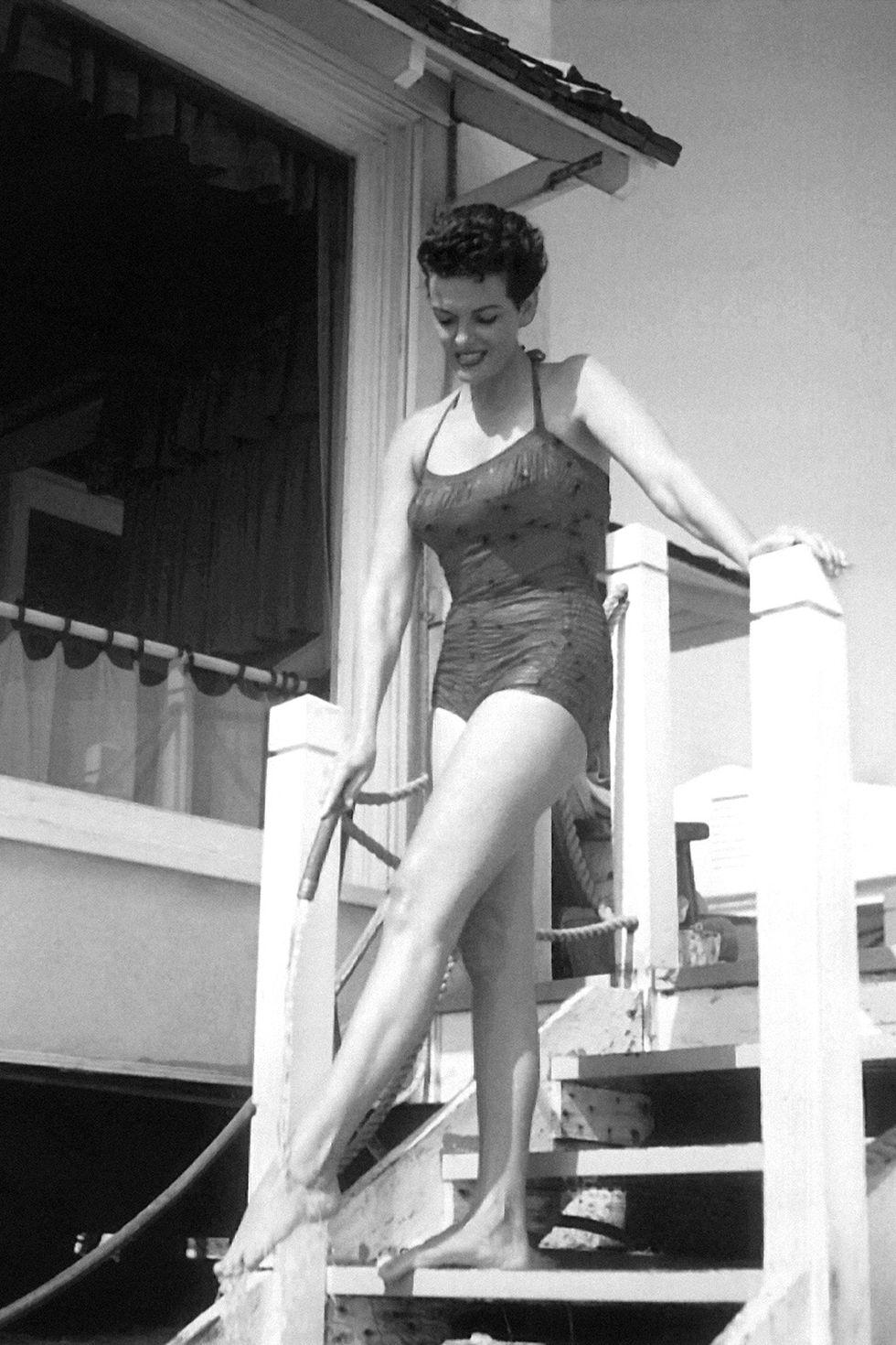 Vintage Bathing Beauty photograph group 1958 women Bathing suits