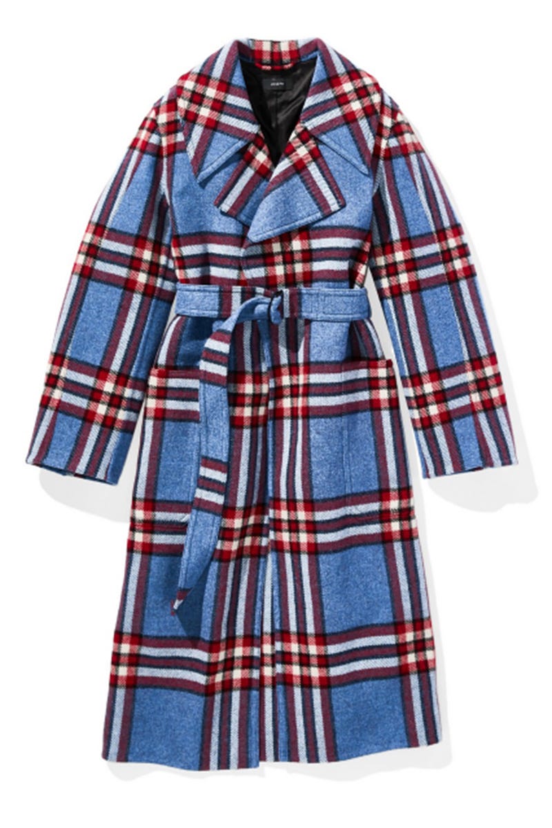 Clothing, Plaid, Pattern, Tartan, Sleeve, Blue, Day dress, Textile, Design, Dress, 
