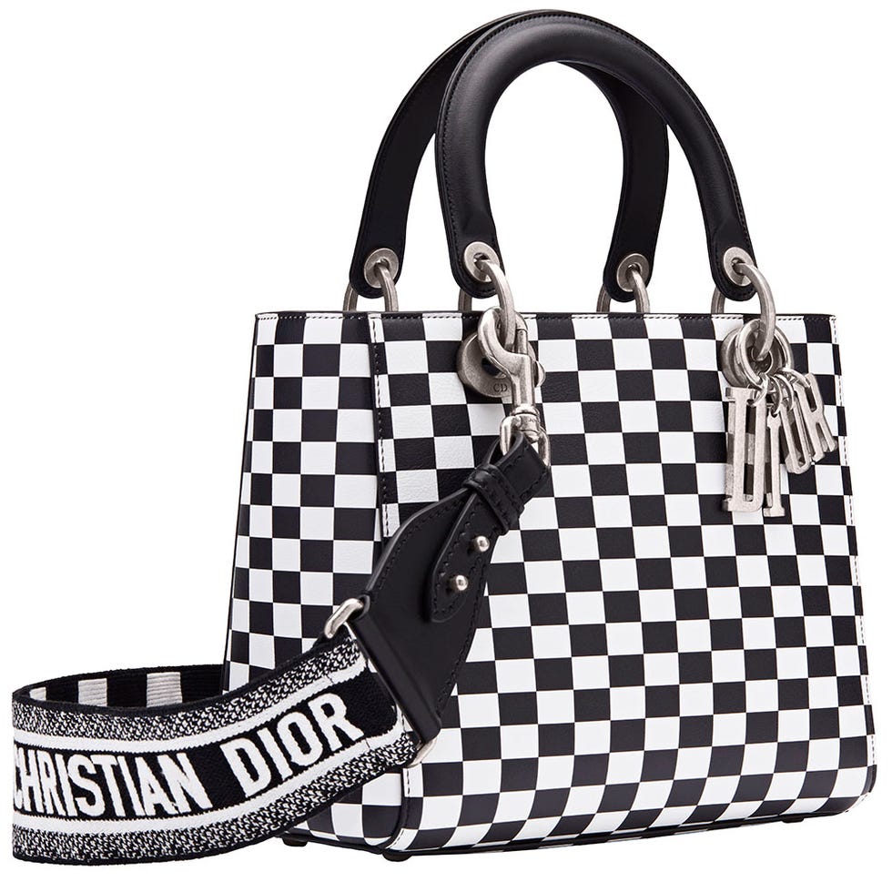 Dior Book Tote: Black & White Checkered, Large, 2018