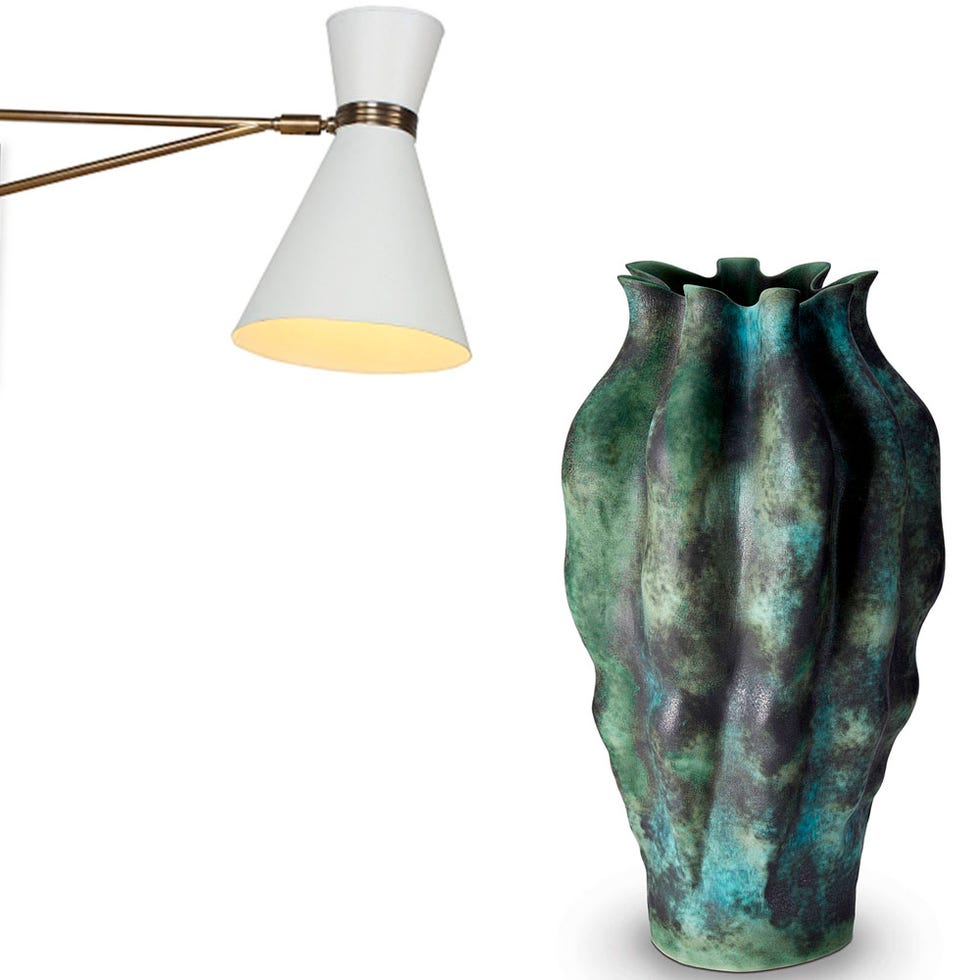 Vase, Ceramic, Glass, Light fixture, Interior design, Artifact, 
