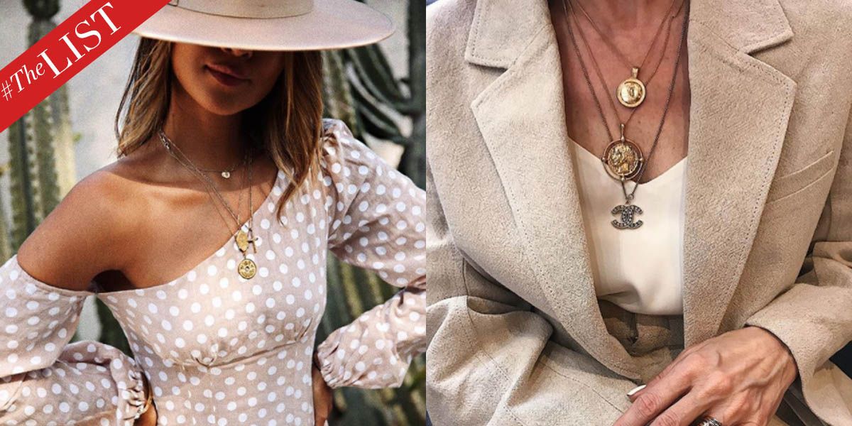 Layered Necklaces Trend - How To Wear Layered Gold Coin Necklaces