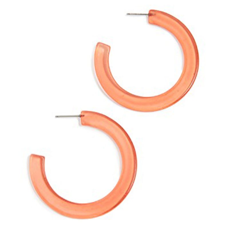 Lucite Hoop Earrings - Lucite Fashion Jewelry Trend