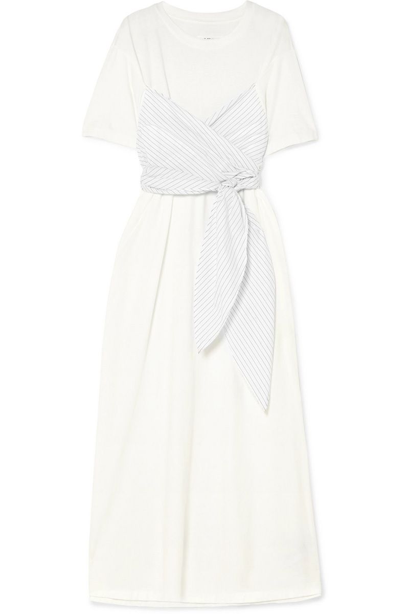 Clothing, White, Dress, Day dress, Gown, Sleeve, Robe, Cocktail dress, Neck, 