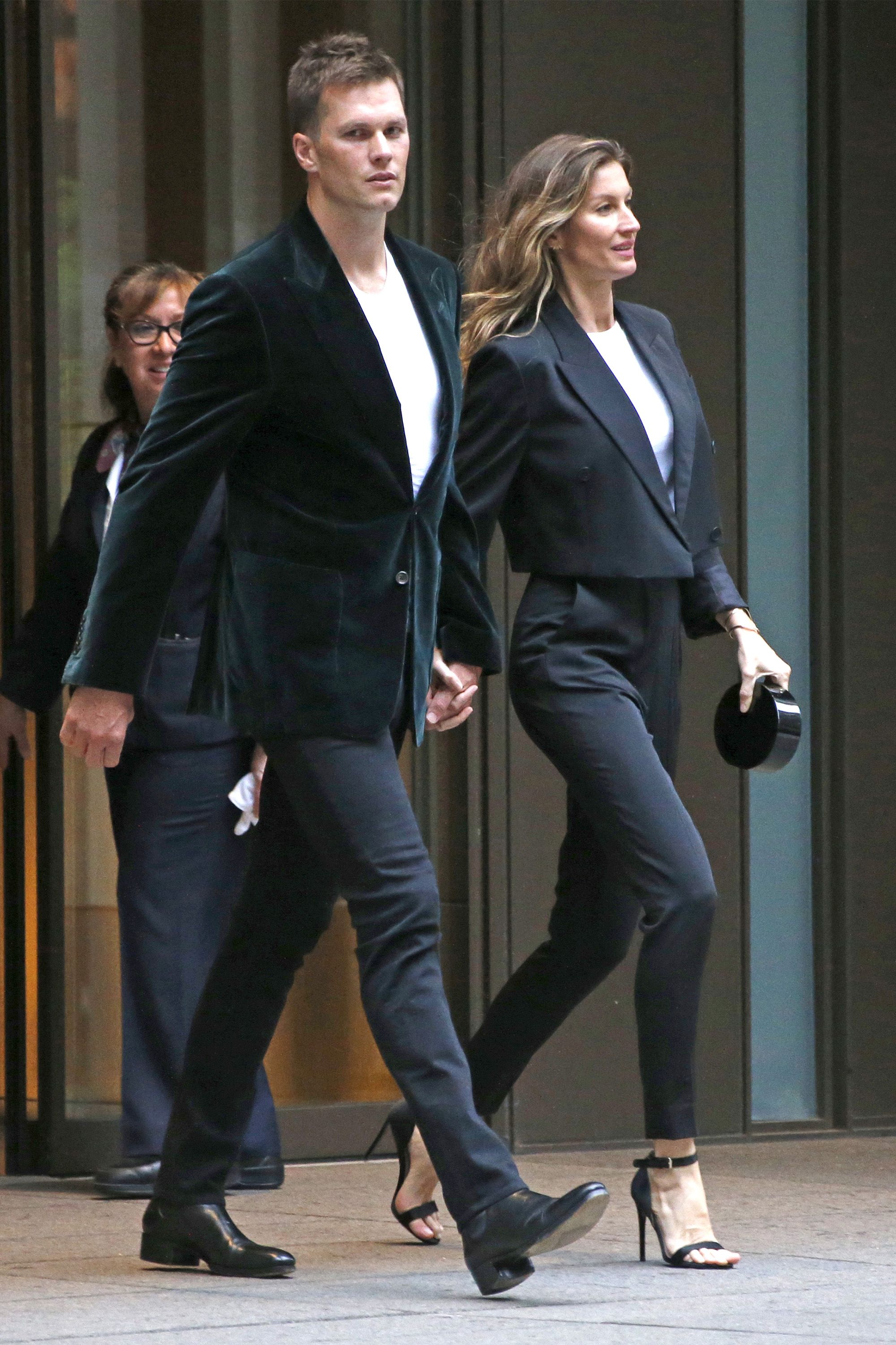 Gisele and Tom Brady Are Twinning in Matching Suits