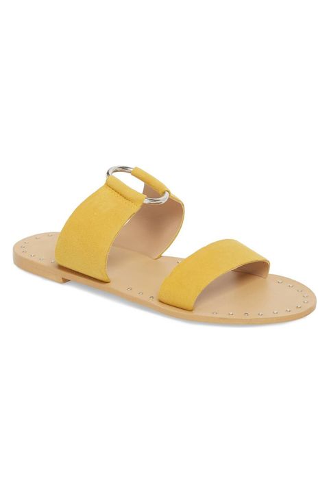 Footwear, Yellow, Sandal, Slipper, Beige, Flip-flops, Shoe, 