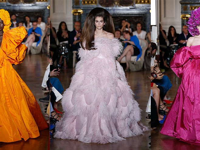 emma chamberlain looks flawless at valentino haute couture show at paris  fashion week.