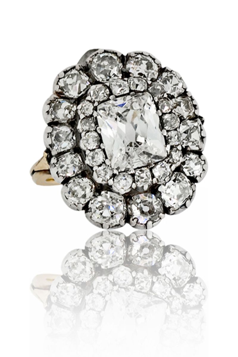 Vintage Platinum Diamond Wedding Band – Burton's Gems and Opals