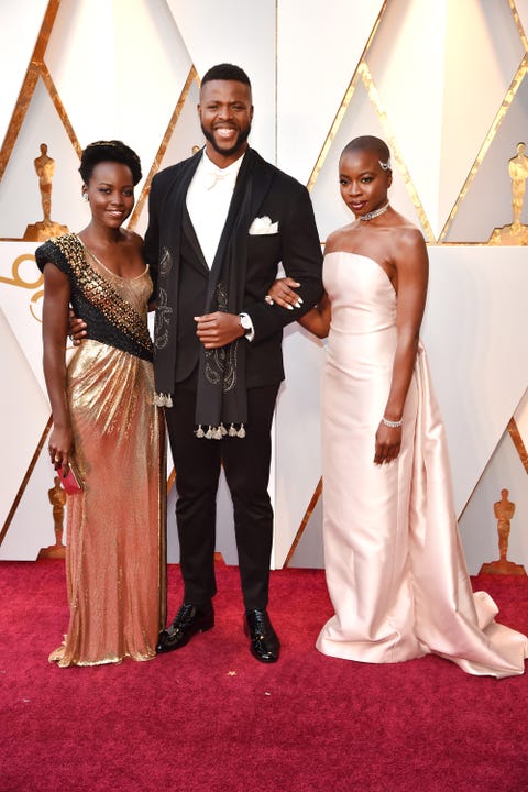 The 'Black Panther' Cast Looks Incredible at the Oscars