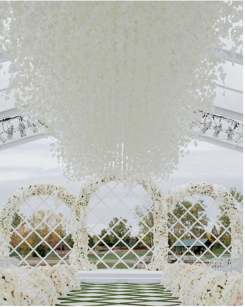 floral wedding aisle ideas