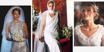Clothing, Beauty, Wedding dress, Fashion, Dress, Veil, Headpiece, Bride, Gown, Headgear, 